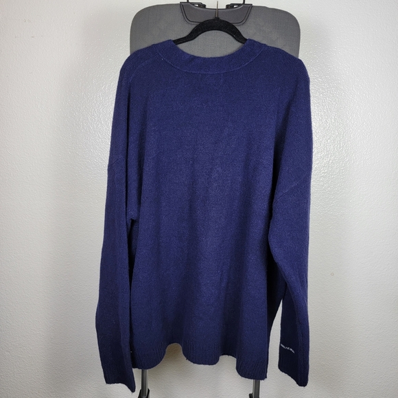 Goodfellow & Co Men's Kindness Blooms Floral Print V-Neck Cardigan Navy Size XXL - Picture 2 of 7